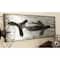 46" Silver Metal Airplane Industrial Wall Décor